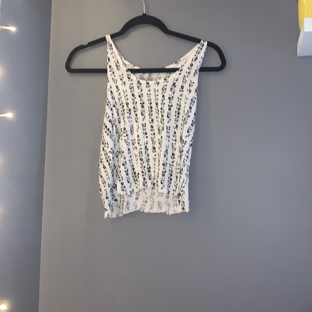 Patterned Cropped tank